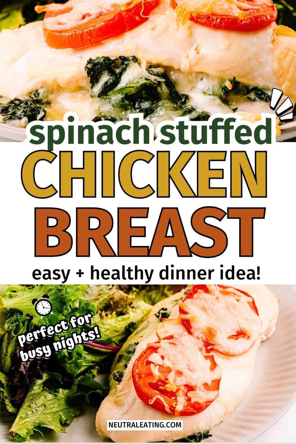 Spinach & Cheese Stuffed Chicken Breasts - Neutral Eating