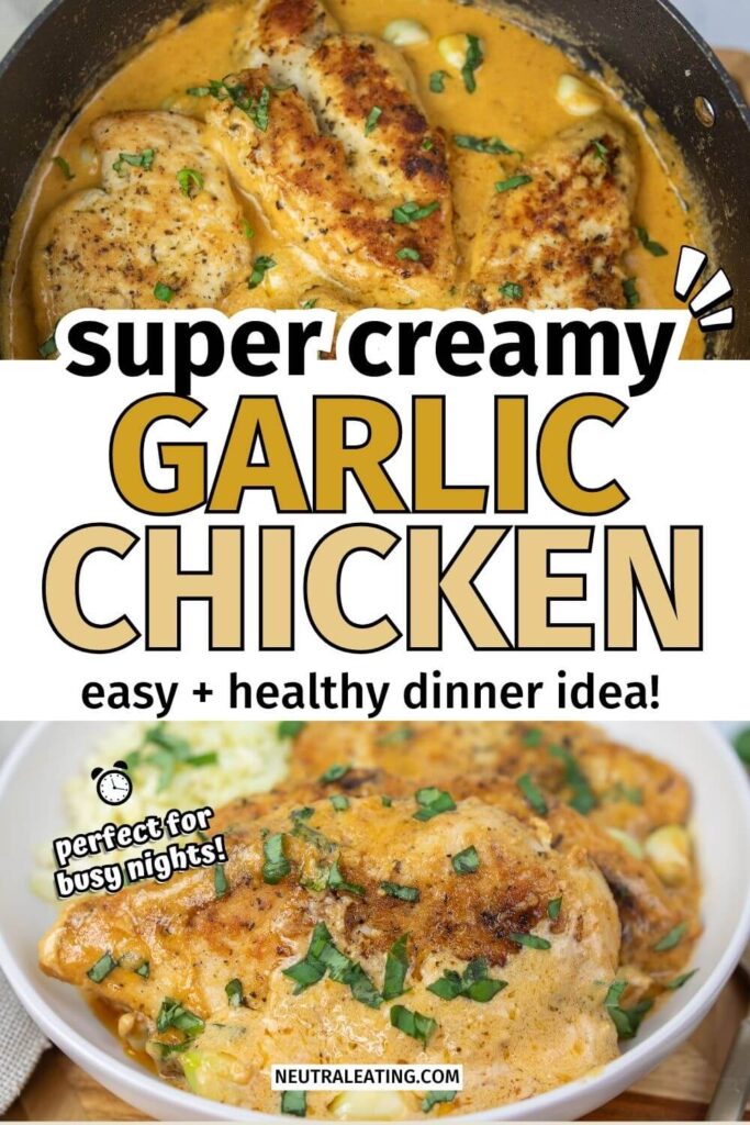 Quick and Easy Garlic Chicken! Easy Creamy Garlic Chicken.