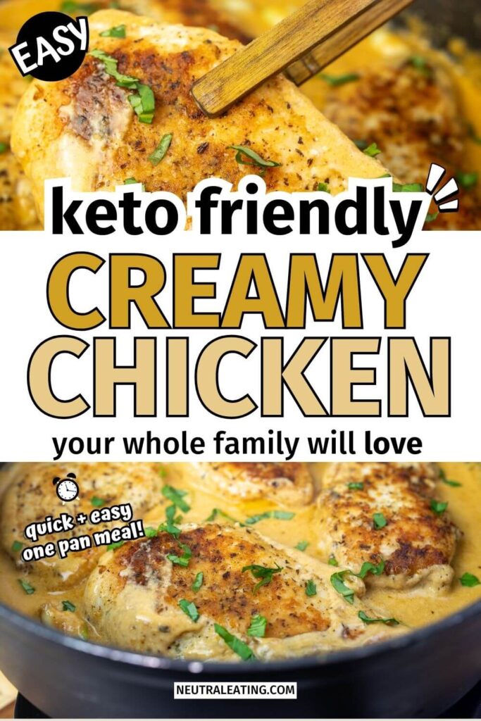 Oven Baked Creamy Garlic Chicken Dinner Recipe!