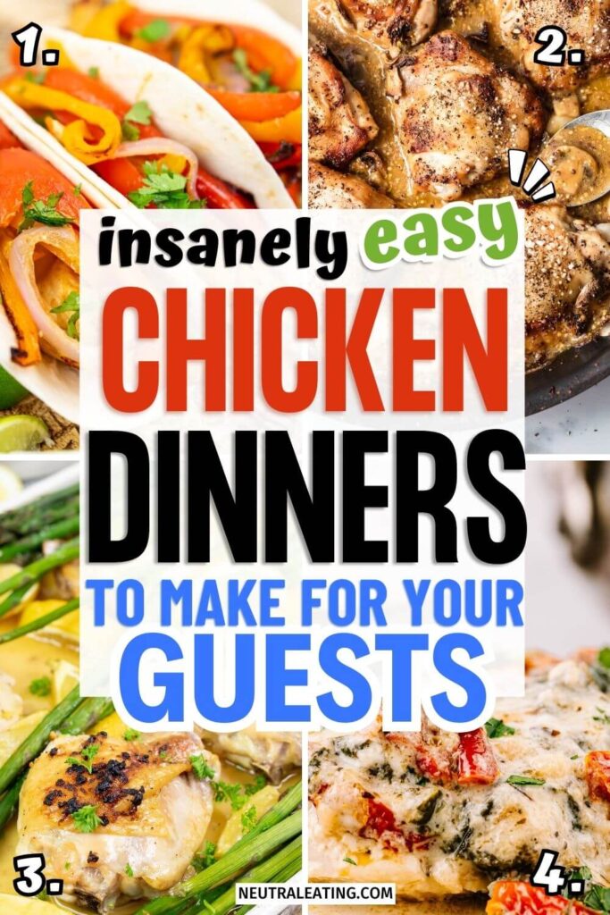 The Best Easy Chicken Recipes With Few Ingredients. Healthy Chicken Dinner Ideas.