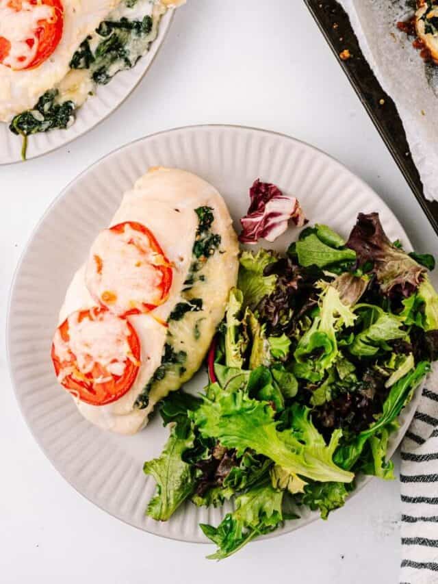 Spinach & Cheese Stuffed Chicken Breasts