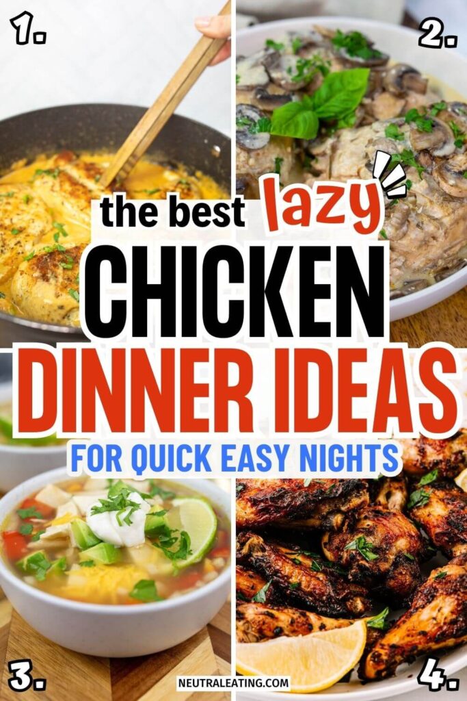 Easy Lazy Chicken Dinner Recipes! Easy Dinner Prep.