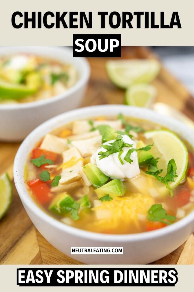Instant Pot Chicken Tortilla Soup Meal! Quick Easy Dinner Ideas.