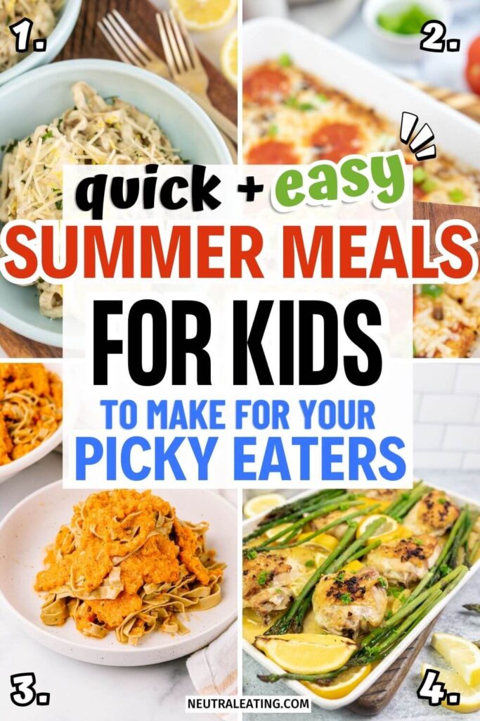 Easy Summer Dinners Kids Will Love! Easy Dinner Meals for Kids.