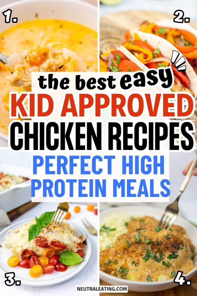 School Night Dinners With Chicken! High Protein Kid Friendly Meals.