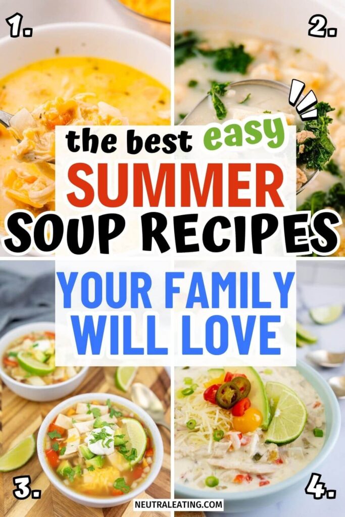 Quick and Easy Summer Soup Meal Recipes! Easy Last Minute Dinner Ideas.