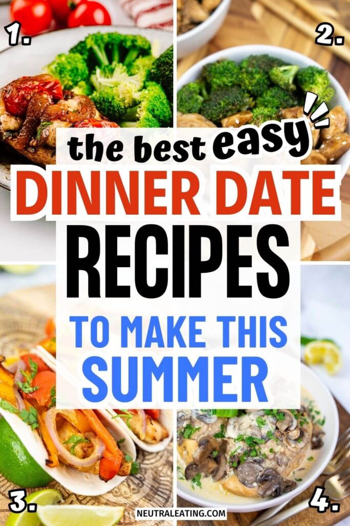 Easy Summer Dinners for 2! Summer Dinner Date Main Dishes.