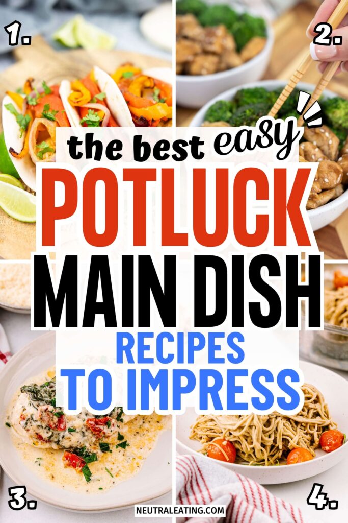 Healthy Potluck Main Dish Ideas! Main Course Party Food.