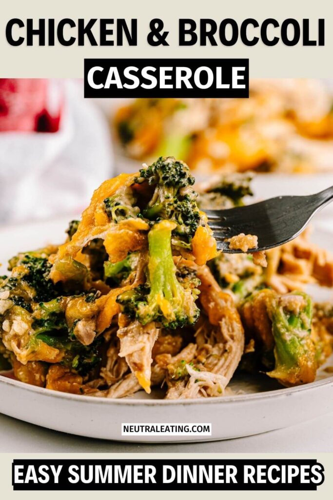 Homemade Healthy Chicken and Broccoli Casserole Recipe! Summer Dishes for Parties.