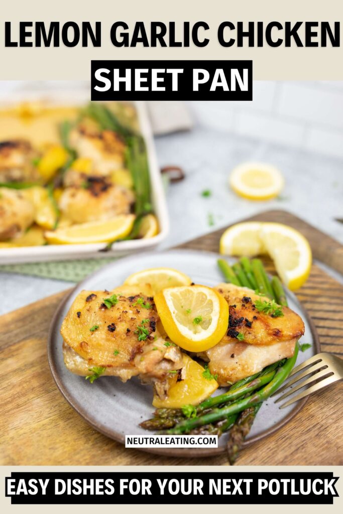 Sheet Pan Chicken Recipe! Healthy Lemon Chicken Party Recipe.