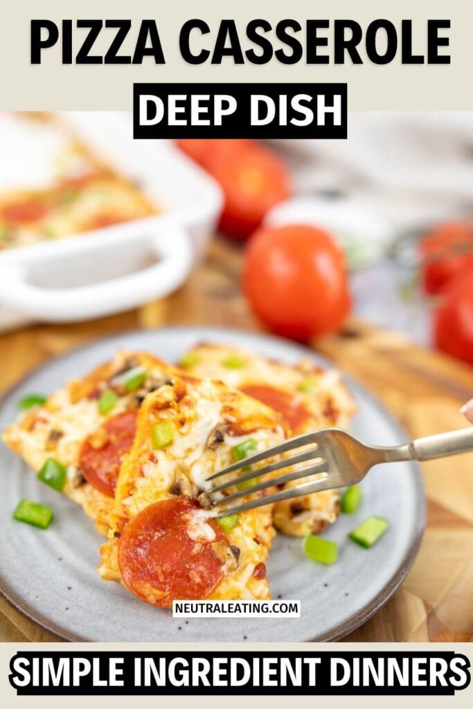 No Crust Deep Dish Pizza Recipe! Simple Game Day Dinner Ideas.