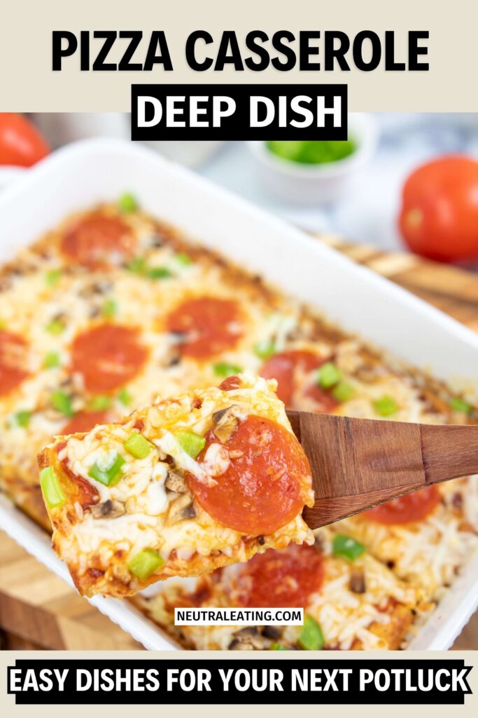 Healthy Pizza Casserole Recipe! Easy Party Pizza Dish.