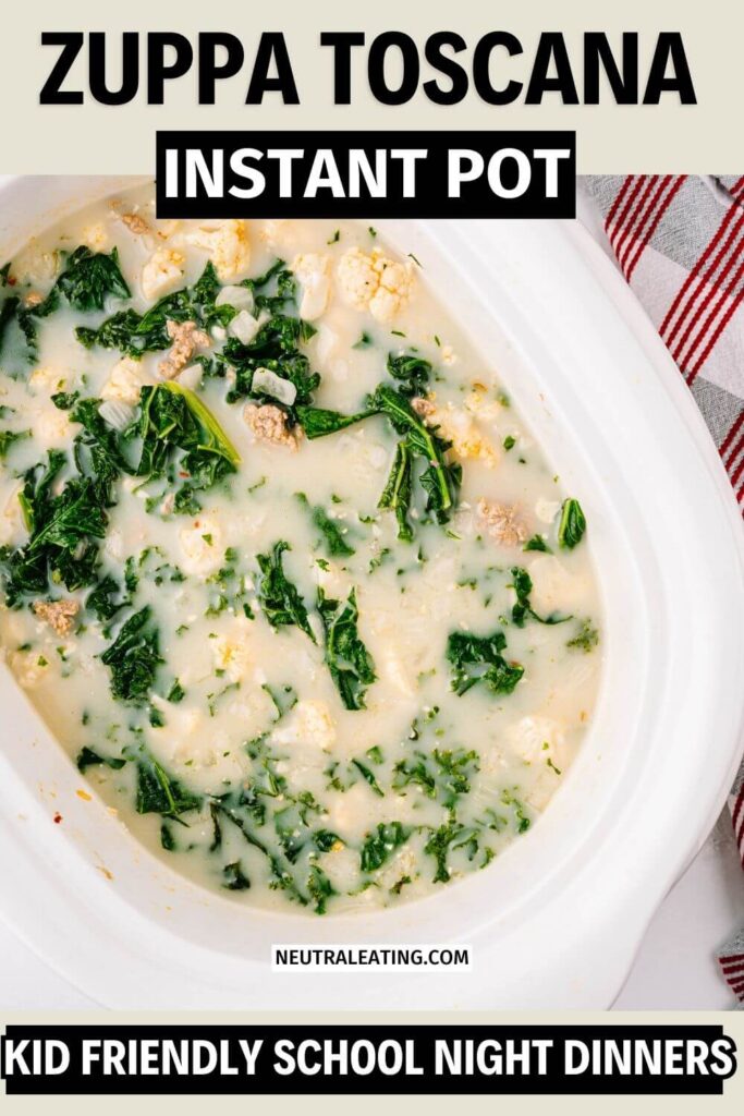 Homemade Healthy Zuppa Toscana Meal! Weeknight Crockpot Recipe for Kids.