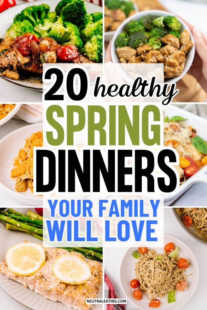 Healthy Spring Meals for Clean Eating! Spring Dinners for Family.