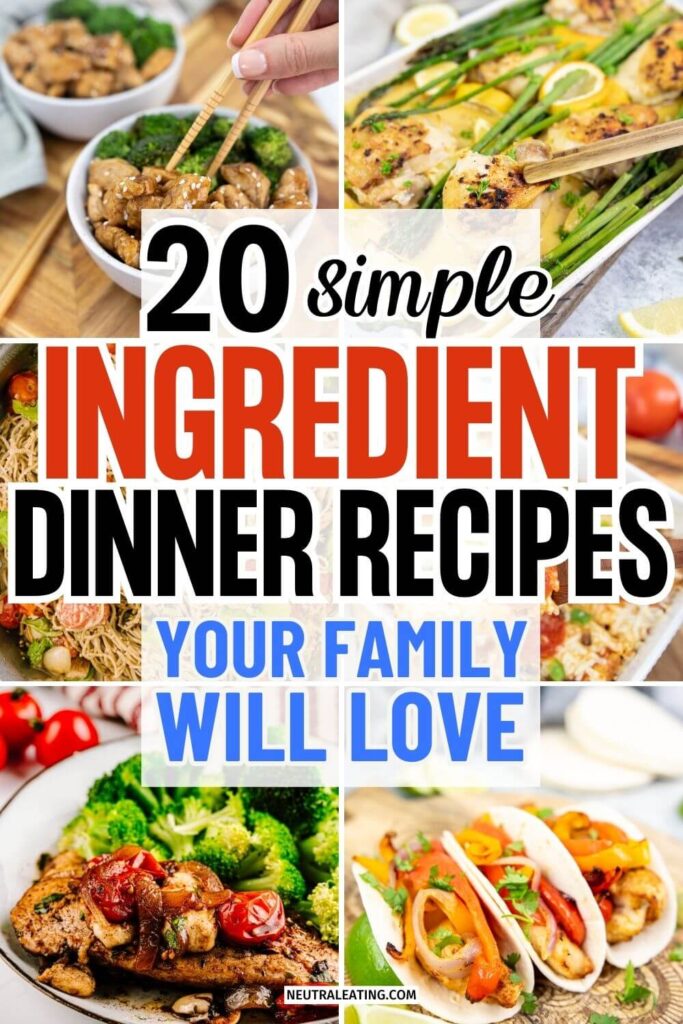 Easy Simple Dinner Recipes! Simple Ingredient Meals.