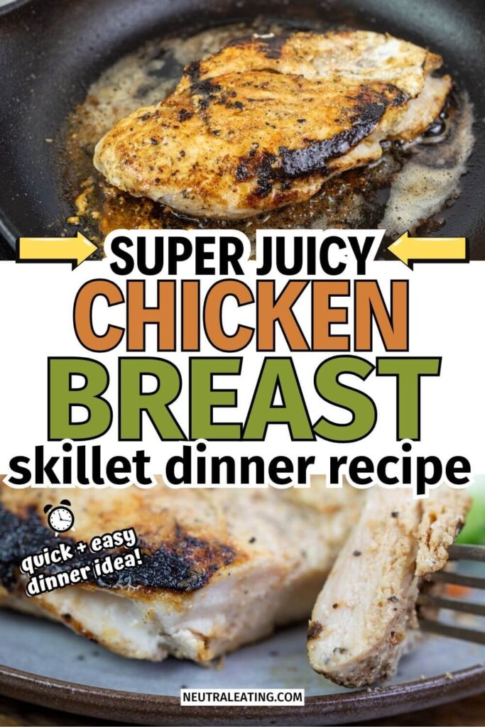Quick Juicy Chicken Breast! One Pot Easy Dinner.
