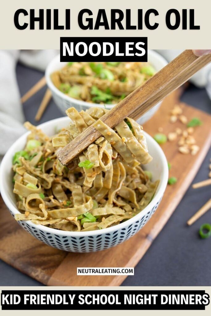 Asian Chili Noodle Recipe! Kid Friendly Vegetarian Meal.