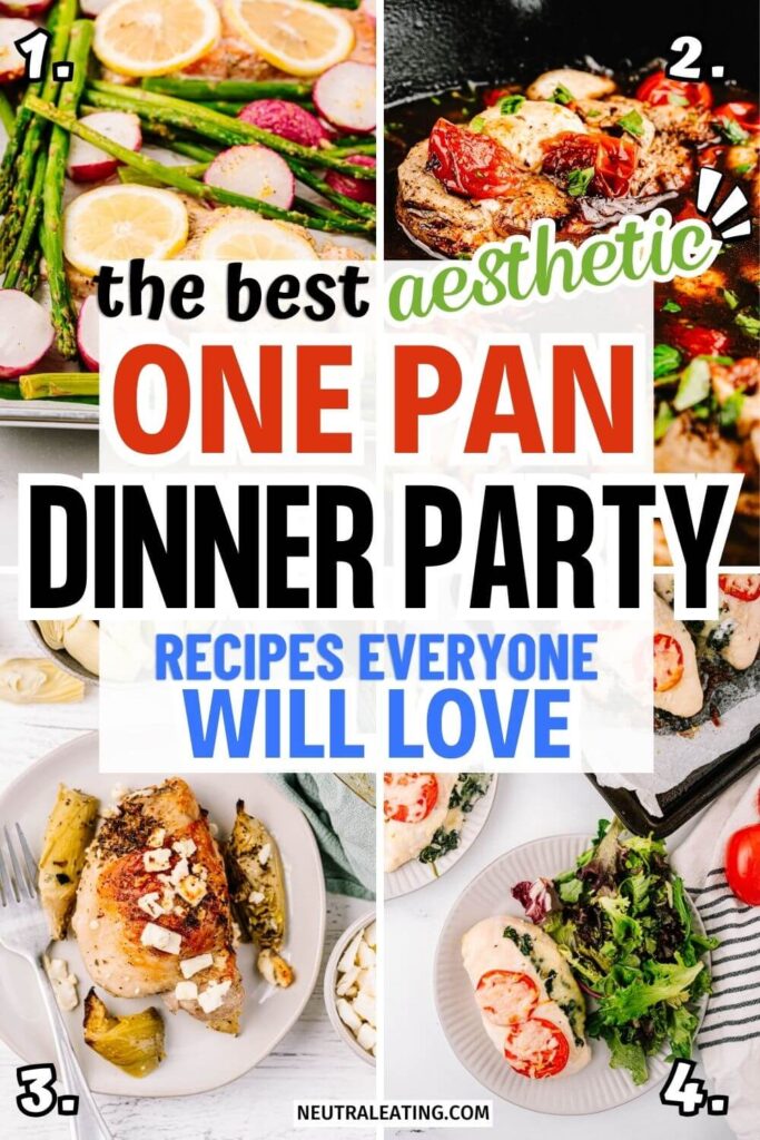 Easy Aesthetic Party Food! Party Food One Pan Dinner Ideas!