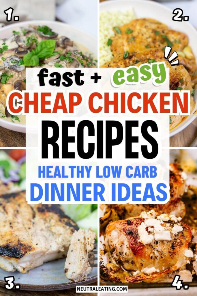 The Best Low Carb Cheap Chicken Dinners! Cheap Budget Meals.