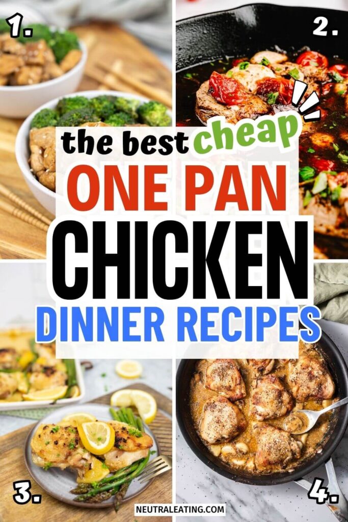 Cheap Yummy One Pan Chicken Dinners! Best Cheap Protein Meals.