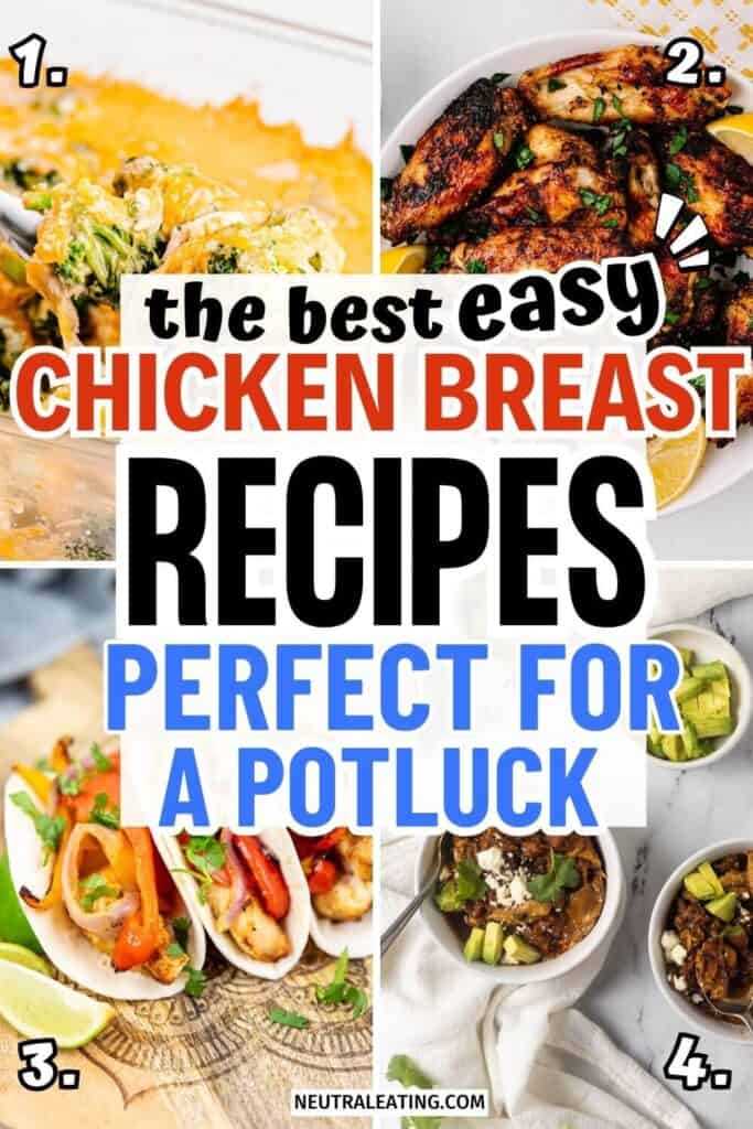 Chicken Dinner Ideas for a Crowd! Juicy Potluck Chicken Recipes.
