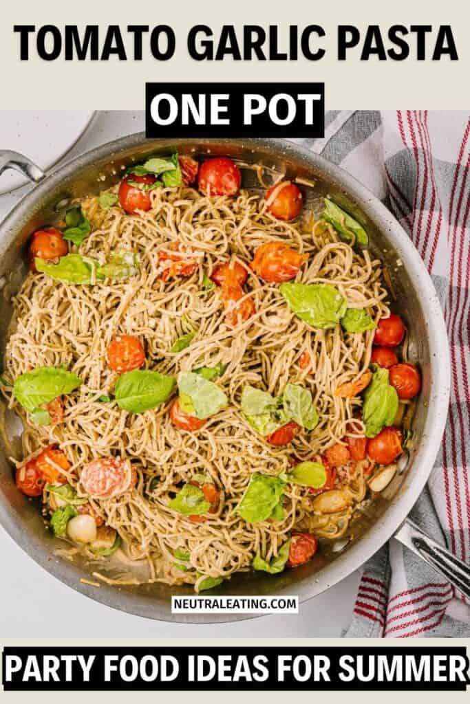 Best Summer Pasta Recipes for a Crowd! Low Carb One Pot Recipes.