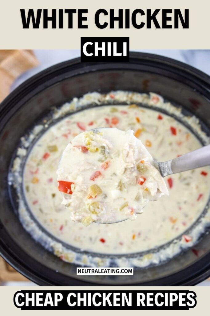 Slow Cooker White Chicken Chili Recipe! Creamy Chicken Soup Ideas.