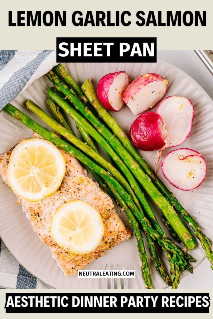 One Pan Salmon Recipe for a Crowd! Aesthetic Fish Recipe for a Party.