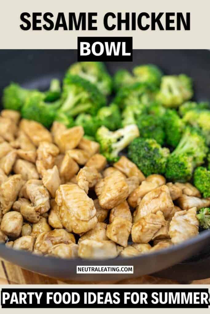 Sesame Chicken Breast Recipe for a Party! Crow Pleasing Chicken and Broccoli Recipe.