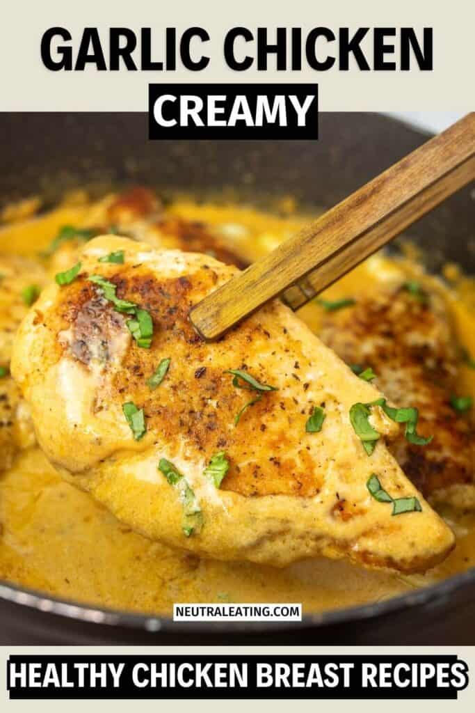 Garlic Cream Chicken Breast Dinner Ideas! Picky Eater Chicken Recipes.