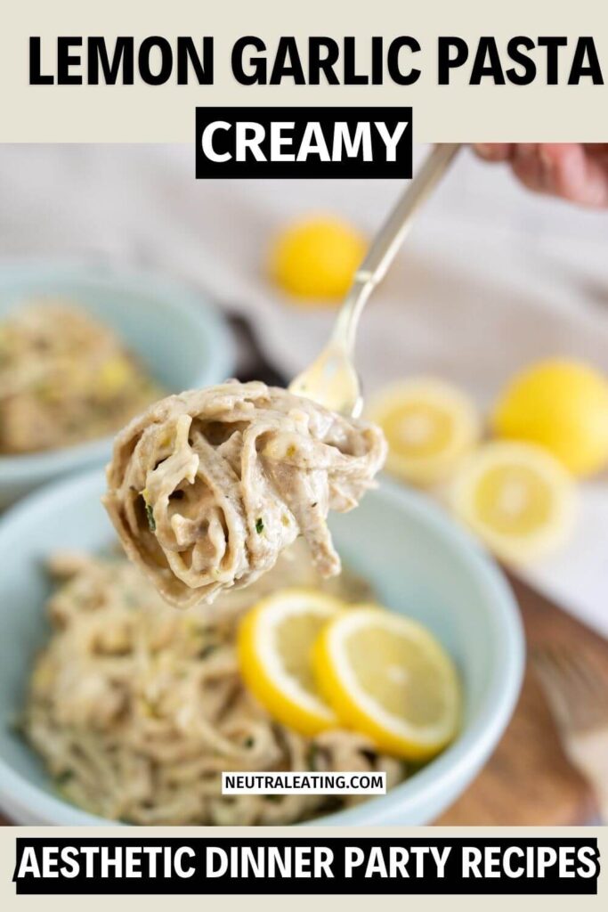Lemon Cream Pasta Dinner Party Recipe! Healthy Pasta for a Crowd.