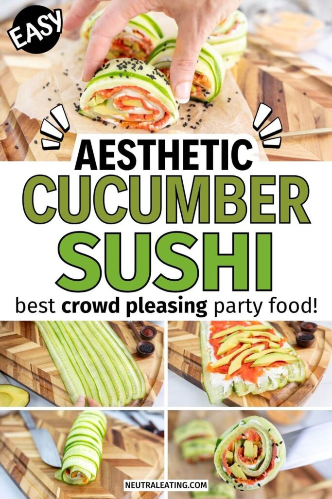 Cucumber Sushi Snack Recipe! Healthy Sushi Recipe.