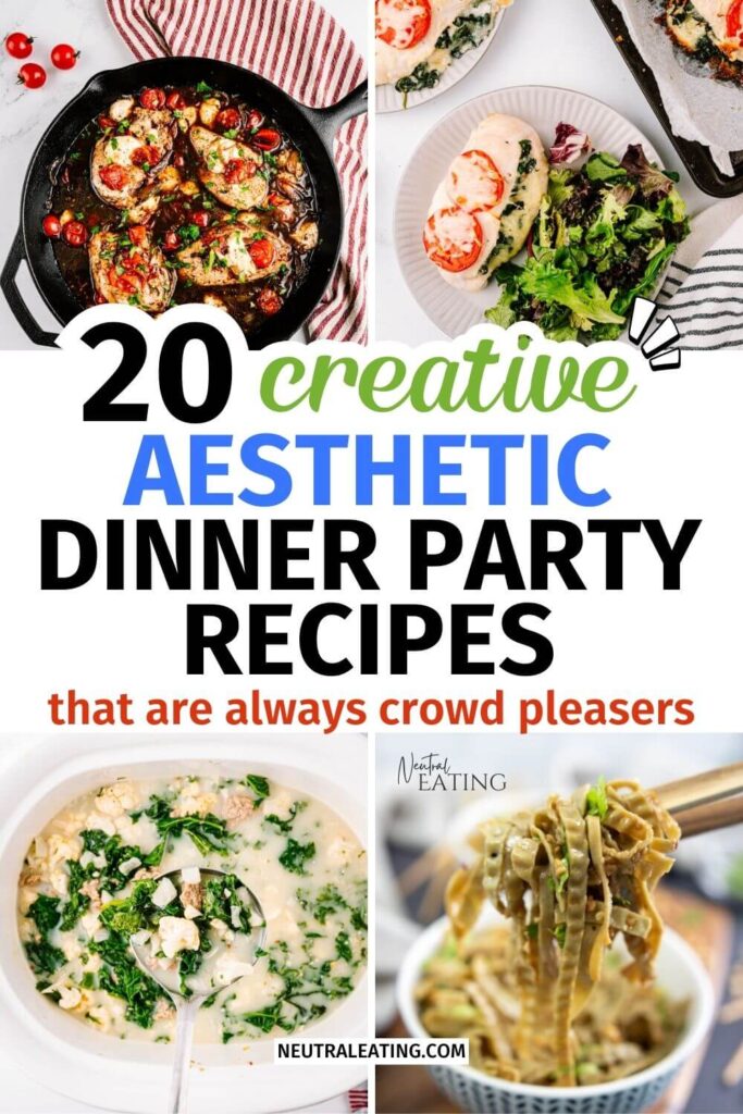 Aesthetic Dinner Party Menu Ideas! Healthy Crowd Pleasing Recipes.