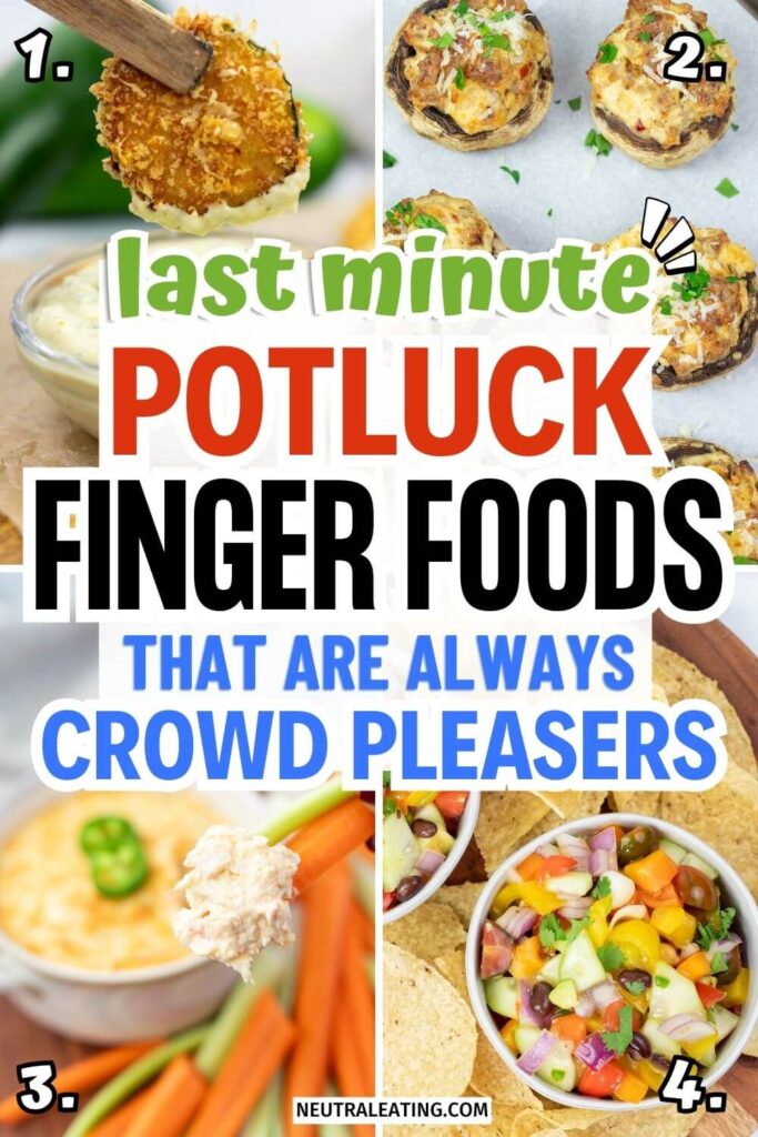 Last Minute Potluck Ideas! Healthy Finger Food Recipes.