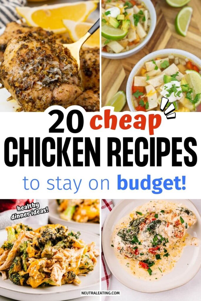 Healthy Cheap Chicken Dinner Ideas! Big Family Budget Meals.