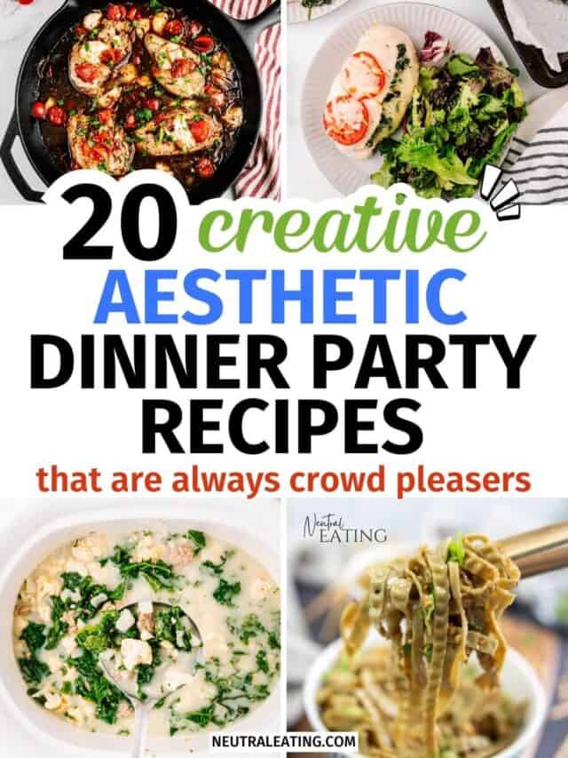 Aesthetic Dinner Party Menu Ideas! Healthy Crowd Pleasing Recipes.