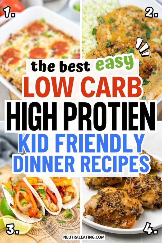 Best High Protein Dinners for Kids! Low Carb Dinner Ideas.