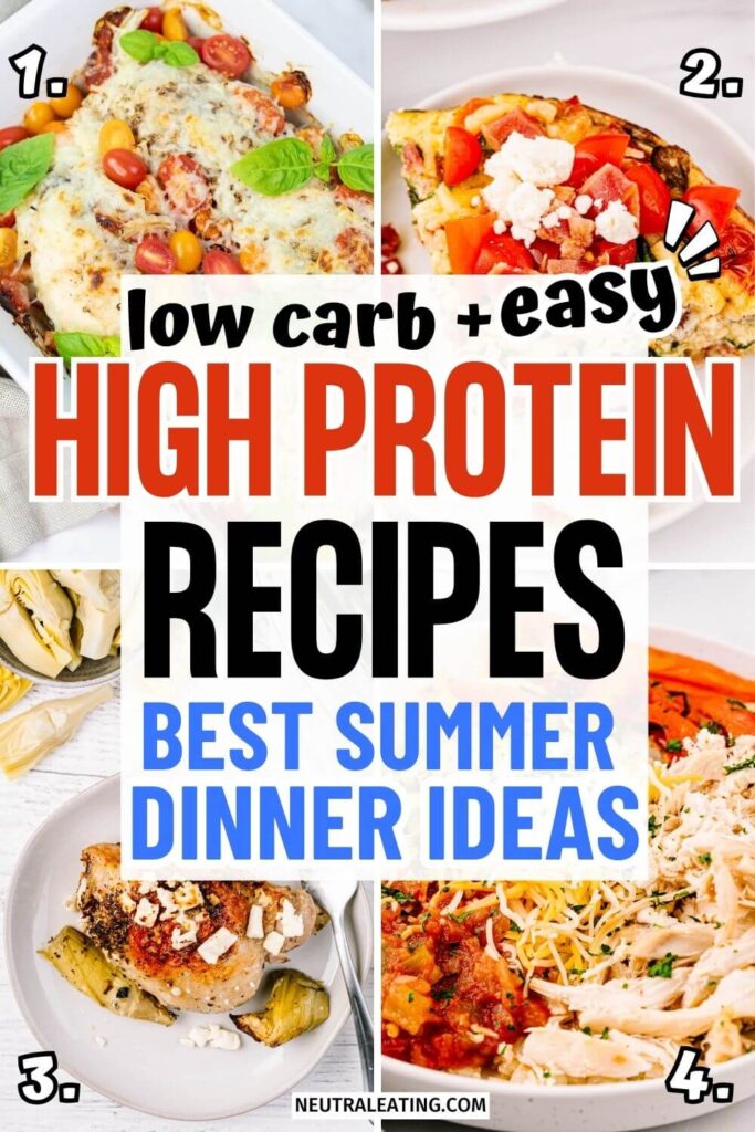 Best Low Carb Summer Dinner Ideas! High Protein Diet Meals.