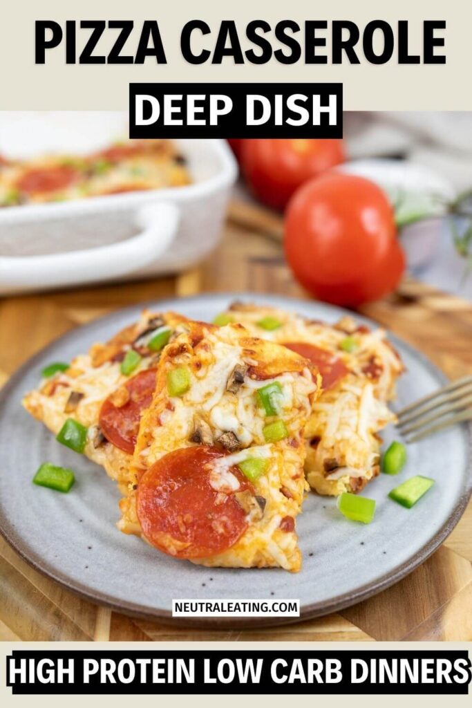 High Protein Deep Dish Pizza Recipe! Healthy Low Carb Pizza.