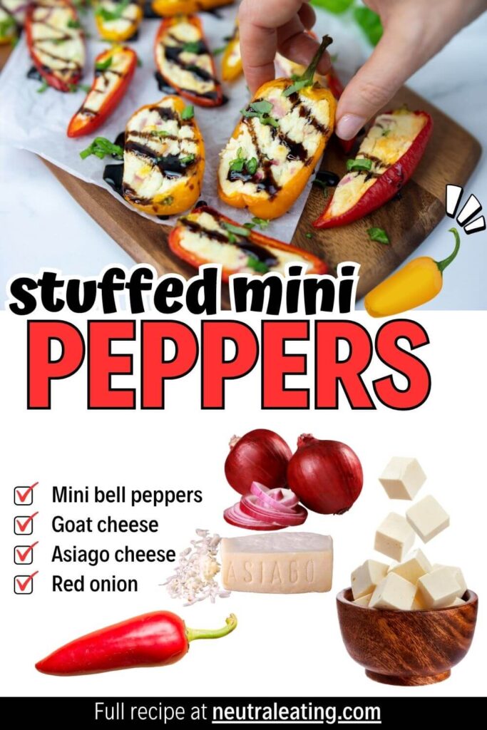 Best Stuffed Mini Peppers Recipe! Easy Goat Cheese Appetizer.