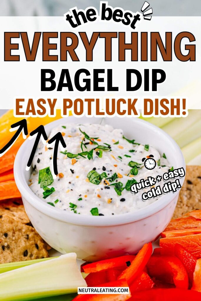Homemade Everything Bagel Dip! Greek Yogurt Dip Recipe.