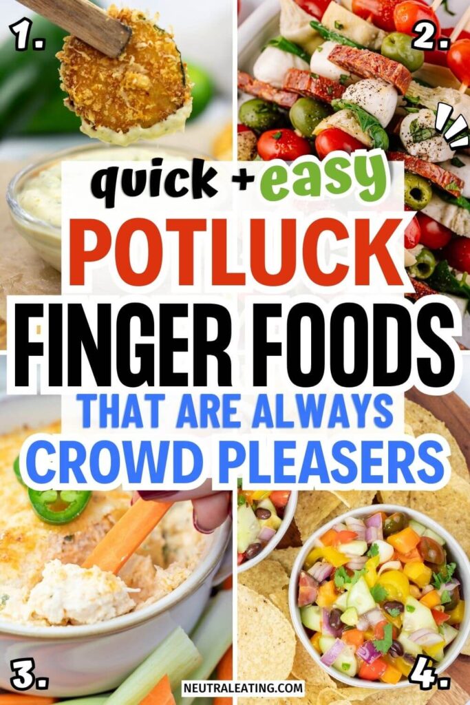 Party Snack Finger Foods for Adults! Potluck Dishes for a Crowd.