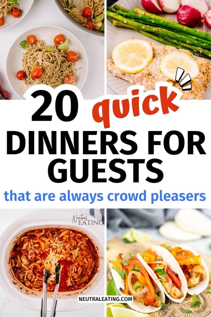 Quick Simple Dinner Party Recipes! Easy Dinners on the go.