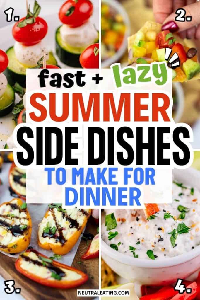 Healthy Summer Dinner Side Recipes! Healthy Lazy Recipes.