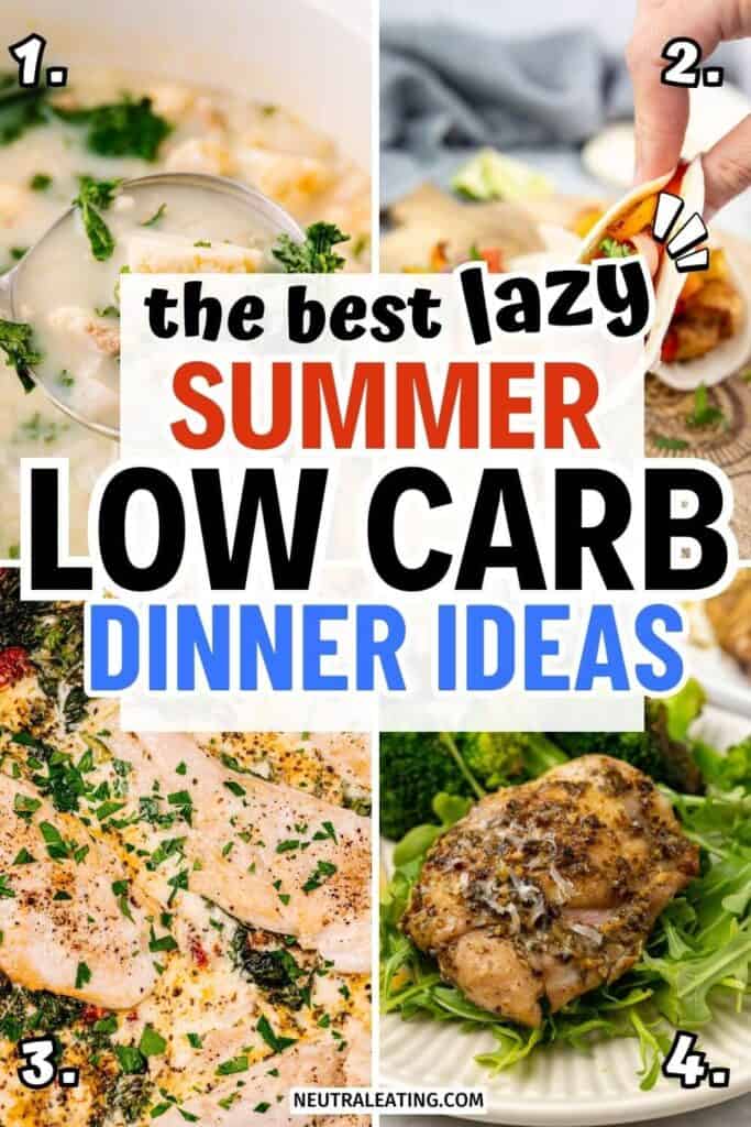 Best Lazy Low Carb Dinners! Quick Summer Family Dinners.