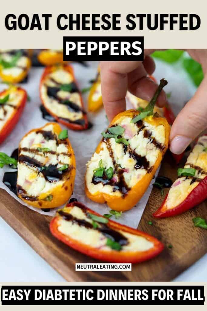 Healthy Low Carb Mini Pepper Recipe for Diabetics! Best Fall Dinner Side Dishes.