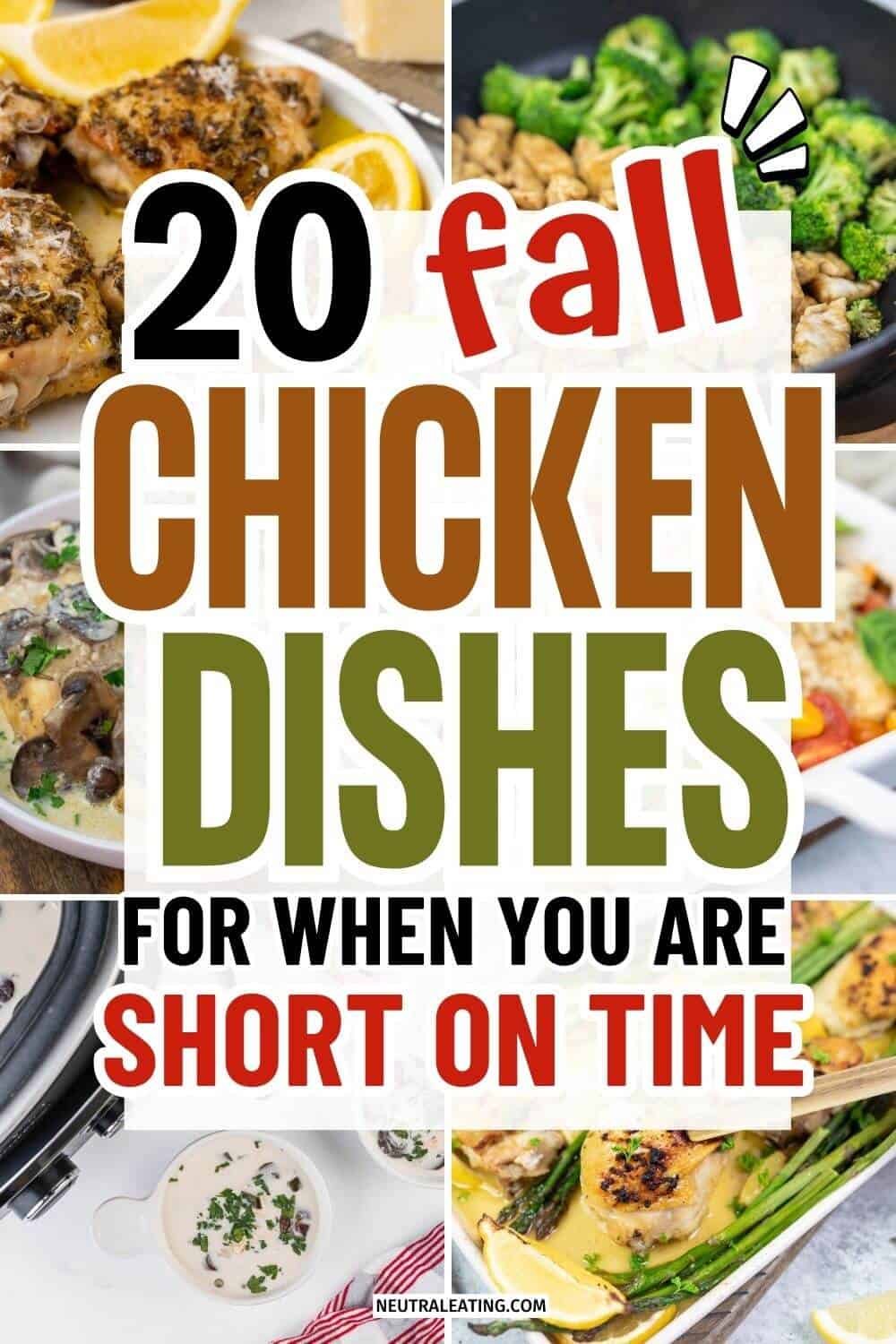 20 Quick Fall Chicken Dinners - Neutral Eating