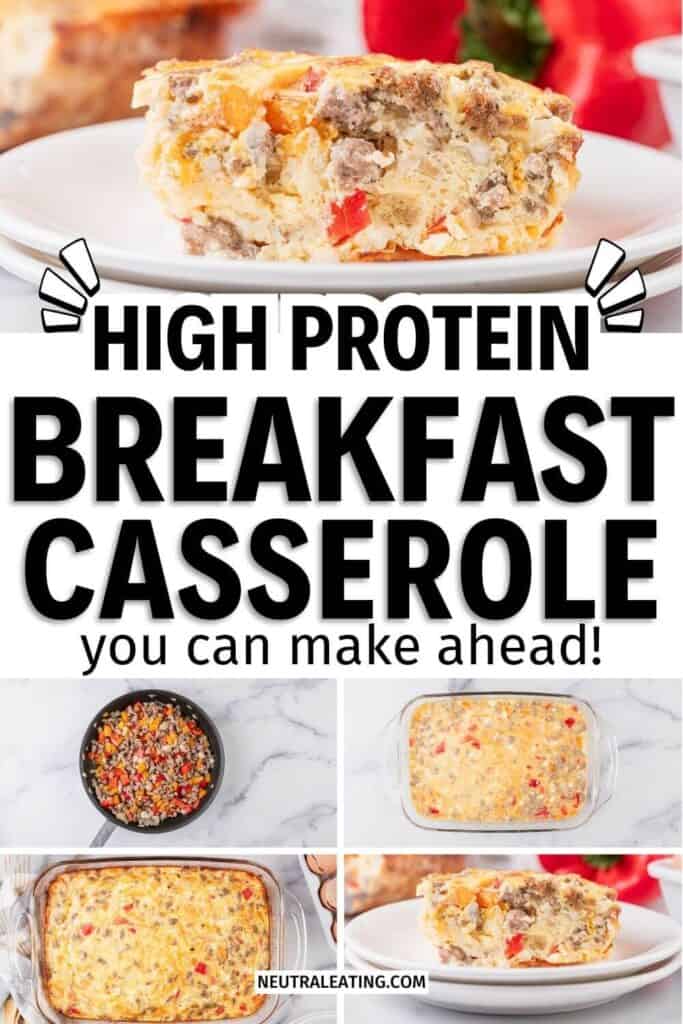 Easy High Protein Casserole Recipes for Breakfast: healthy breakfast for work, healthy breakfast ideas easy mornings, quick grab and go keto breakfast