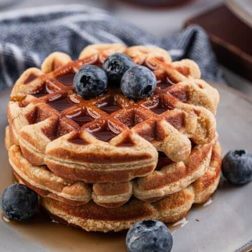 Protein Waffles Recipe: homemade low carb waffles, breakfast ideas guests, easy brunch ideas for 4 people