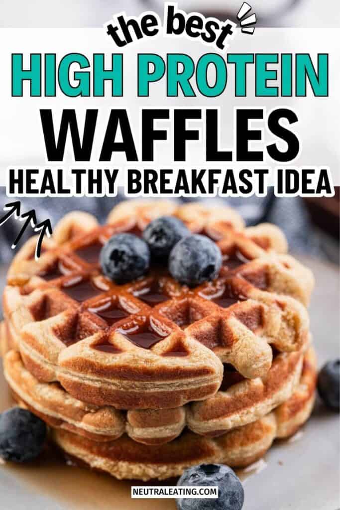 Almond Flour Protein Waffles: gf keto waffles, healthy keto waffles, healthy breakfast for 1 person